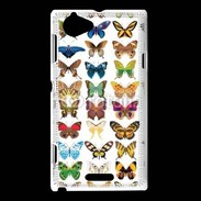 Coque Sony Xperia L Tableau de papillons