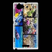 Coque Sony Xperia L Poissons et coraux 5