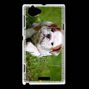 Coque Sony Xperia L Chiot bulldog anglais 3