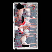 Coque Sony Xperia L flamand rose