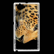 Coque Sony Xperia L Tête de léopard 2