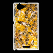 Coque Sony Xperia L Ruche d'abeilles