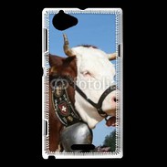 Coque Sony Xperia L Vache de race Abondance Savoie