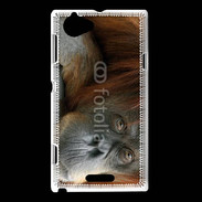 Coque Sony Xperia L Portrait de singe