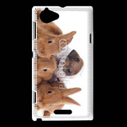 Coque Sony Xperia L Gardien de lapins