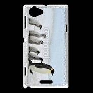 Coque Sony Xperia L Famille de Pingouin Empereur