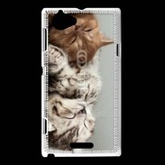 Coque Sony Xperia L Sieste de chatons