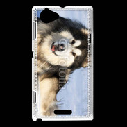 Coque Sony Xperia L Chien d'Alaska