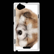 Coque Sony Xperia L Chiot chien loup 5