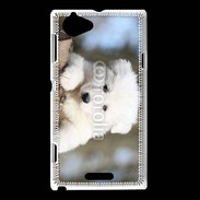 Coque Sony Xperia L Chiot berger blanc suisse