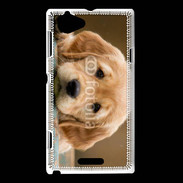 Coque Sony Xperia L Chiot labrador golden 2