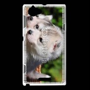 Coque Sony Xperia L Chiot Husky de Sibérie 3