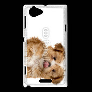 Coque Sony Xperia L Petit chiot 4