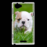 Coque Sony Xperia L Petit Bulldog anglais