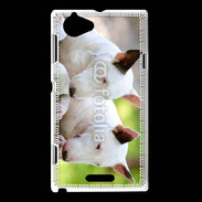 Coque Sony Xperia L Chien Bull terrier anglais 1
