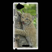 Coque Sony Xperia L Bébé Lynx