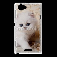 Coque Sony Xperia L Adorable chaton persan 2