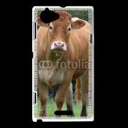 Coque Sony Xperia L Vache de race limousine
