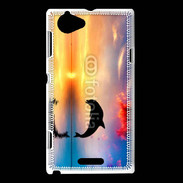 Coque Sony Xperia L Dauphin dans l'océan 5