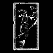 Coque Sony Xperia L Illustration cheval noir