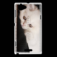 Coque Sony Xperia L Chat persan blanc 5