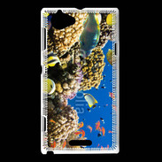 Coque Sony Xperia L Poisson et coraux de toutes les couleurs