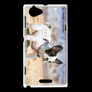Coque Sony Xperia L Bulldog français nain