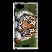 Coque Sony Xperia L Portrait de tigre 10