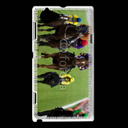 Coque Sony Xperia L Course de chevaux 6
