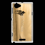 Coque Sony Xperia L Ballade à cheval sur la plage