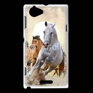Coque Sony Xperia L Course de chevaux 2