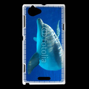 Coque Sony Xperia L Portrait de dauphin 5