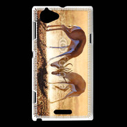Coque Sony Xperia L Duel de springbok