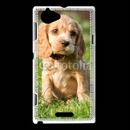 Coque Sony Xperia L Chiot cocker Spaniel