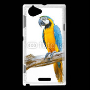 Coque Sony Xperia L Perroquet Macaw Bleu et jaune