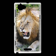 Coque Sony Xperia L Portrait de lion 25