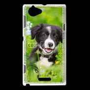 Coque Sony Xperia L Chiot Border Collie 100