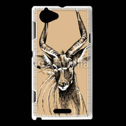 Coque Sony Xperia L Antilope mâle en dessin