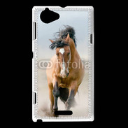Coque Sony Xperia L Portrait de cheval 55