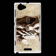 Coque Sony Xperia L Taureau en dessin