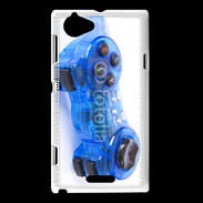 Coque Sony Xperia L Manette de jeux bleue
