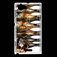 Coque Sony Xperia L Quille de bowling dorée