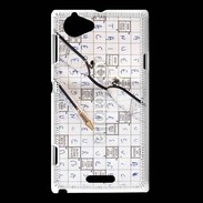Coque Sony Xperia L Mots croisés 1