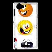 Coque Sony Xperia L Sourires de ballons