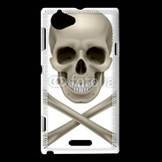 Coque Sony Xperia L Tête de mort