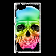 Coque Sony Xperia L Tête de mort couleur