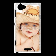 Coque Sony Xperia L Bébé cowboy