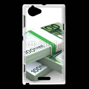 Coque Sony Xperia L Liasse de billets 100 €