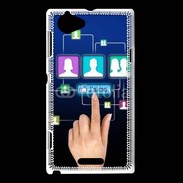 Coque Sony Xperia L Réseau social
