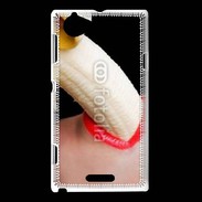 Coque Sony Xperia L Manger une banane